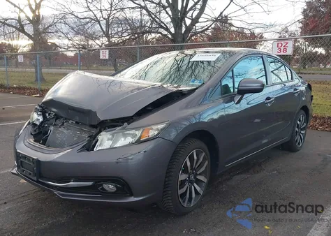 2014 Honda Civic Ex-L from USA, damaged, VIN 2HGFB2F95EH507793